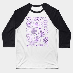 Abstract watercolor sparkles – ultra Violet Baseball T-Shirt